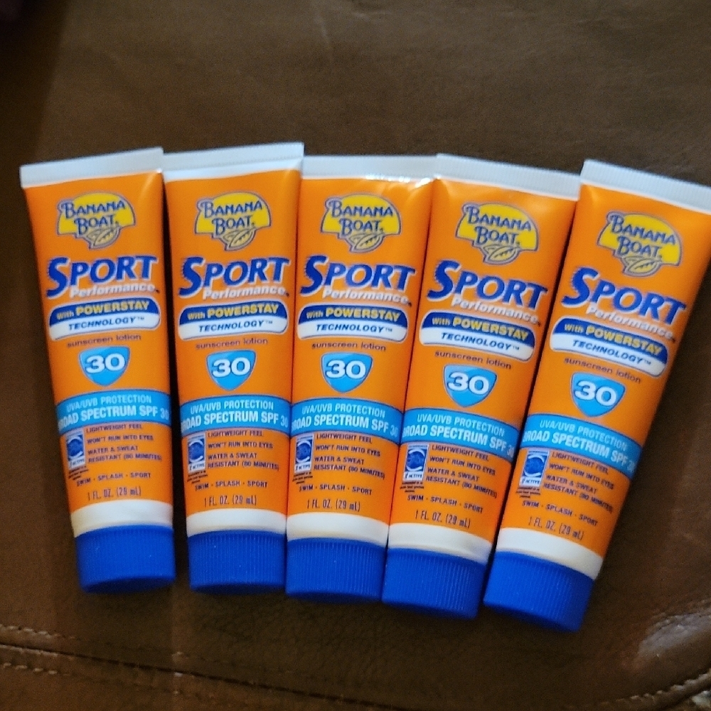 Banana Boat Sport Sunscreen SPF 30 Tube 29ml each Lot of 5